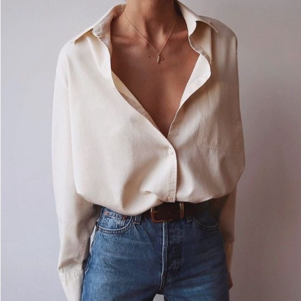 VERSACE Button Up Top